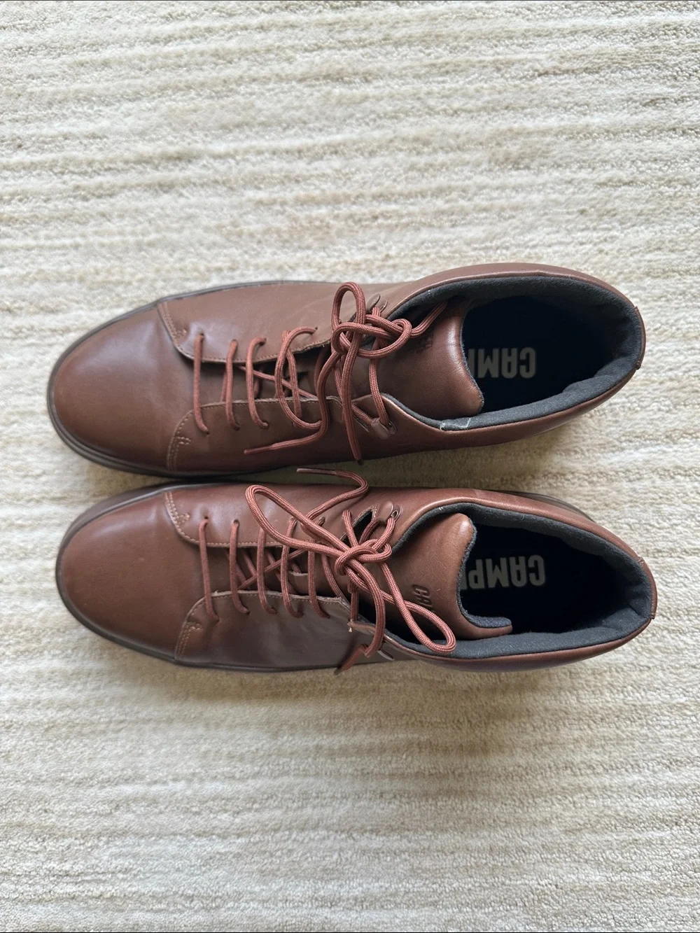 Like New Camper Chasis Sport Brown Leather Ankle Boot Chukka Style Sneaker Sz 11